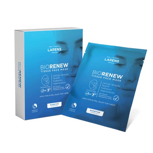 BIORENEW TISSUE FACE MASK 4 TISSUES/PACKAGE