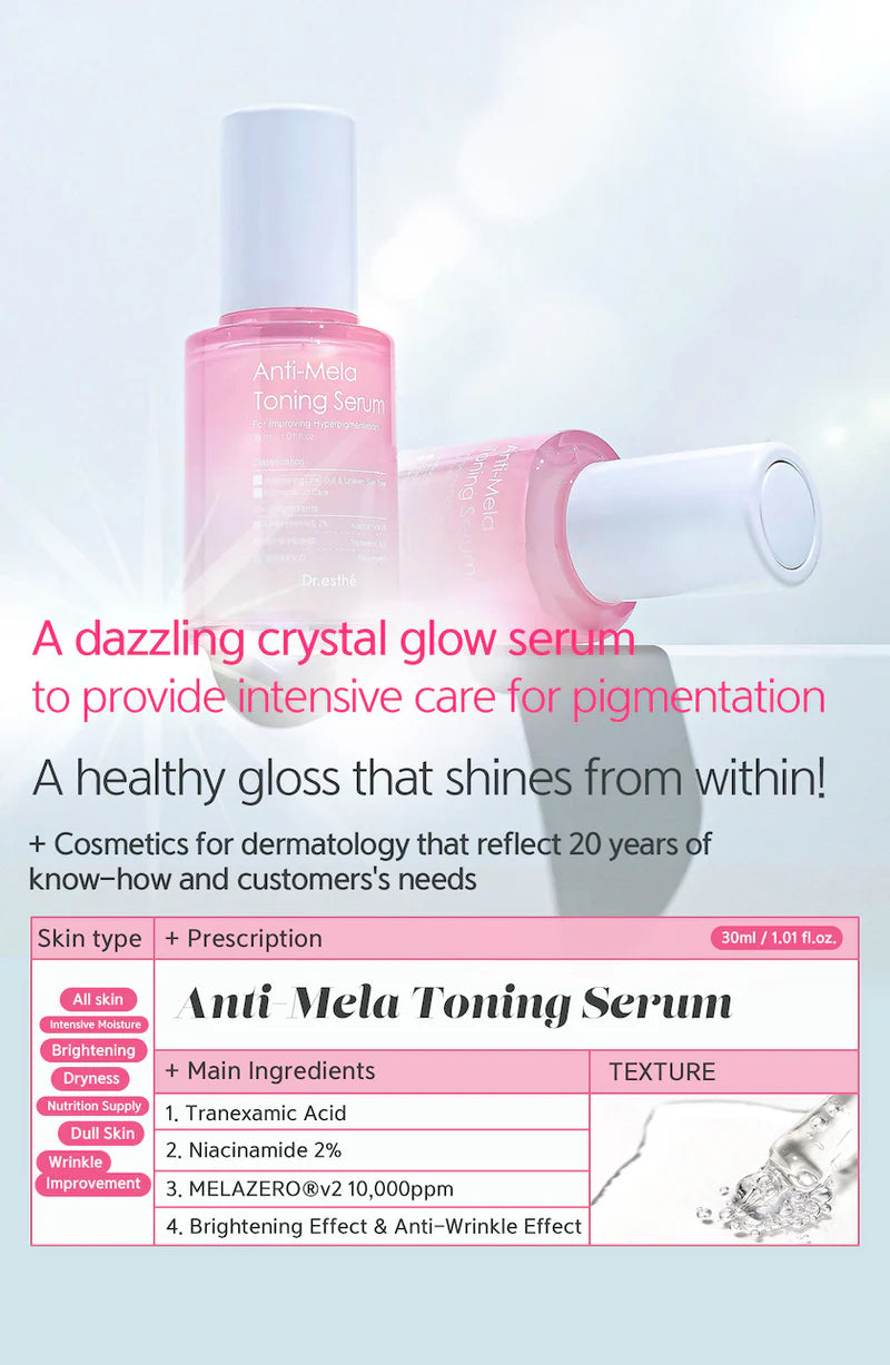 Anti-Mela Toning Serum Dr.Esthe 30ml - Image 2