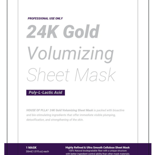 24k Gold Volumizing Sheet Mask 5pc HOP+
